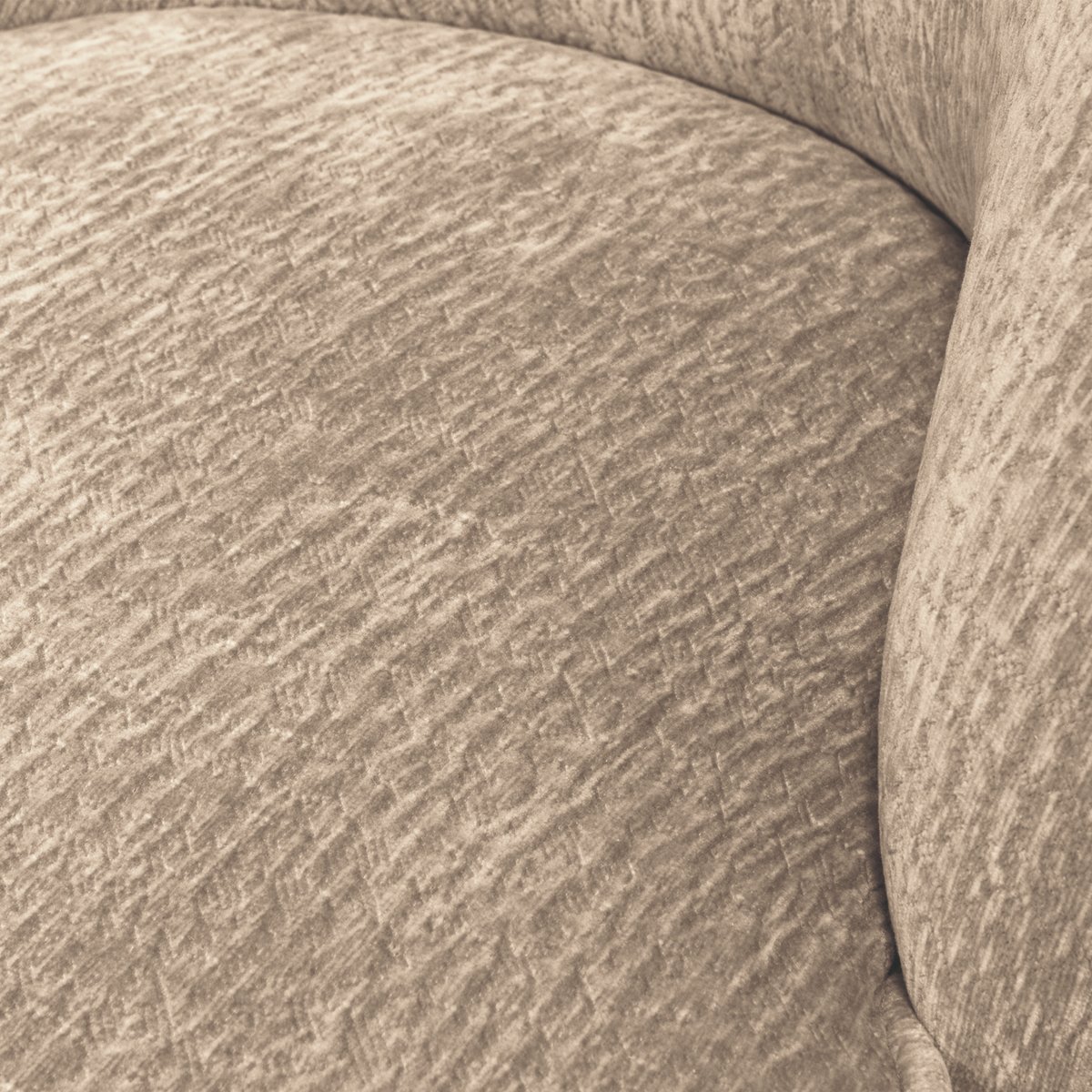 Fauteuil 3D en chenille VOGUE sable, WOOOD