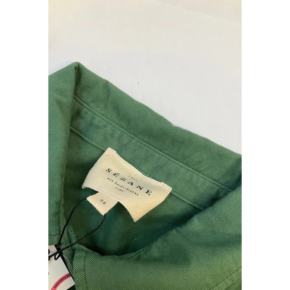 Chemise - Très Bon État vert, SEZANE