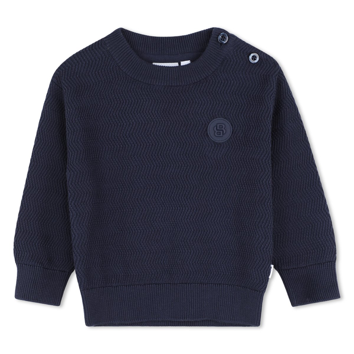 Pull tricot bleu cargo, BOSS KIDSWEAR