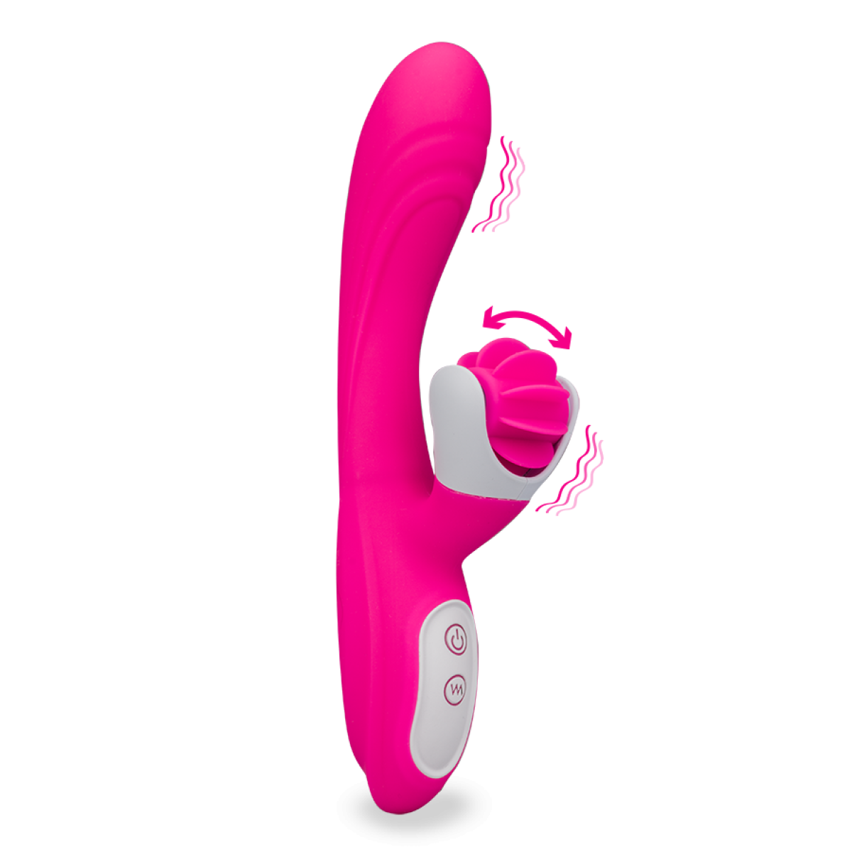 Vibromasseur puissant à hélices Sensation rose, LOVE AND VIBES