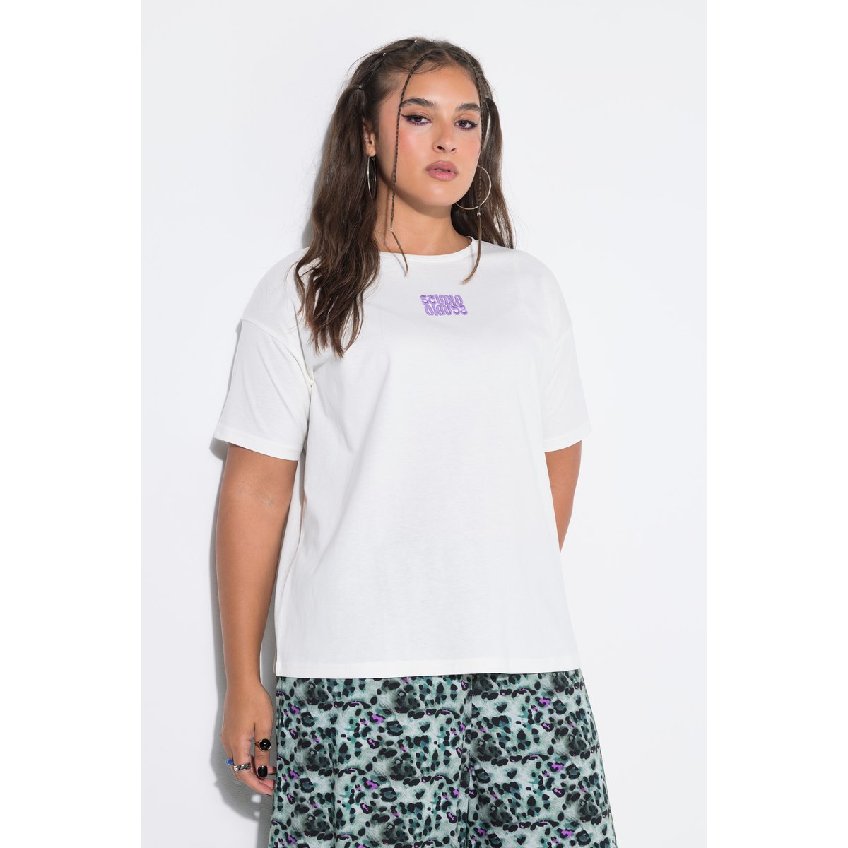 T-shirt oversize blanc cassé, STUDIO UNTOLD