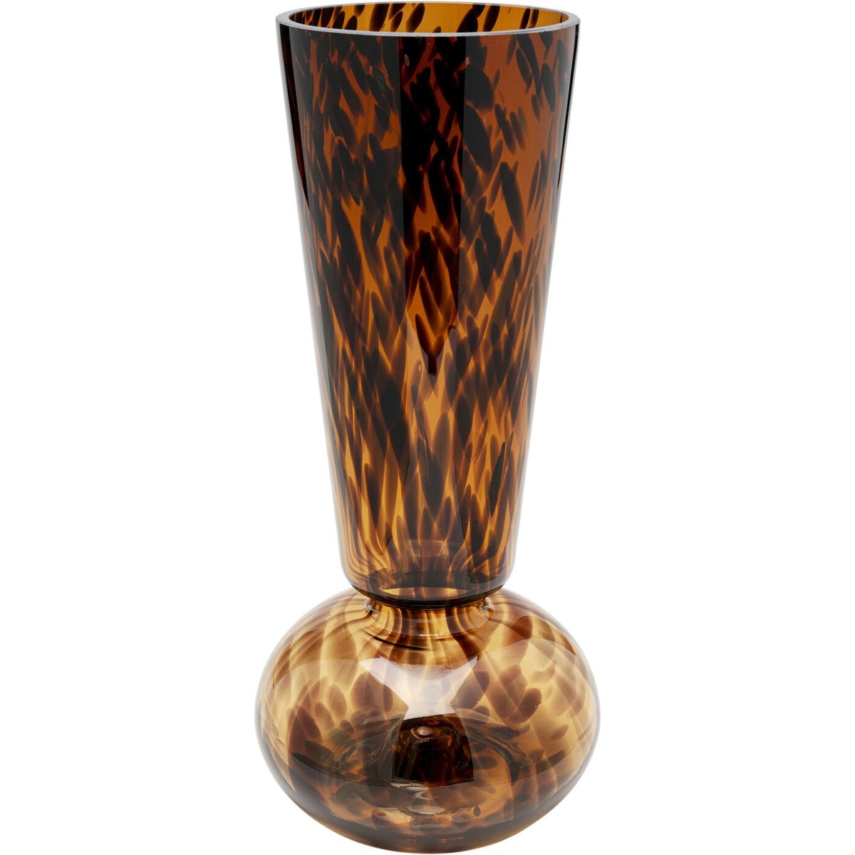 Vase en verre, CARAMEL marron, KARE DESIGN
