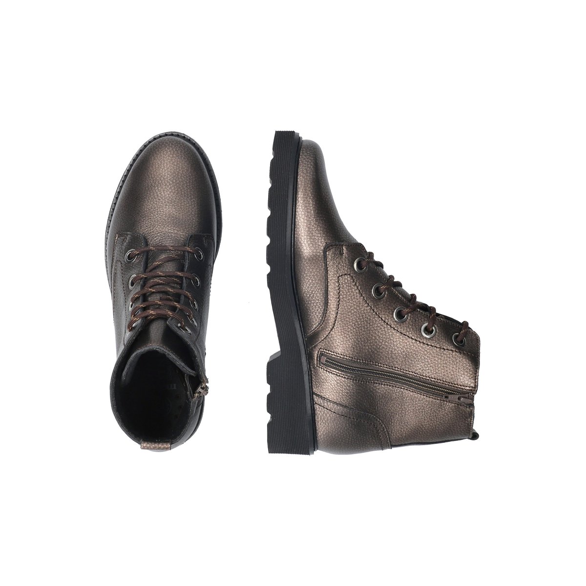 Bottines en cuir ODALIA gris metallique 5.5, MEPHISTO