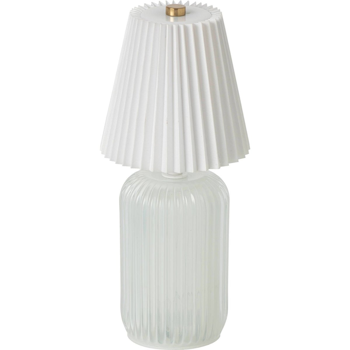 Lampe de table en verre soufflé blanc cassé, RECOLLECTION