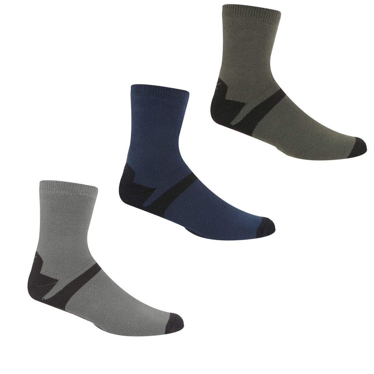 Socquettes LIFESTYLE gris foncé / denim foncé, REGATTA