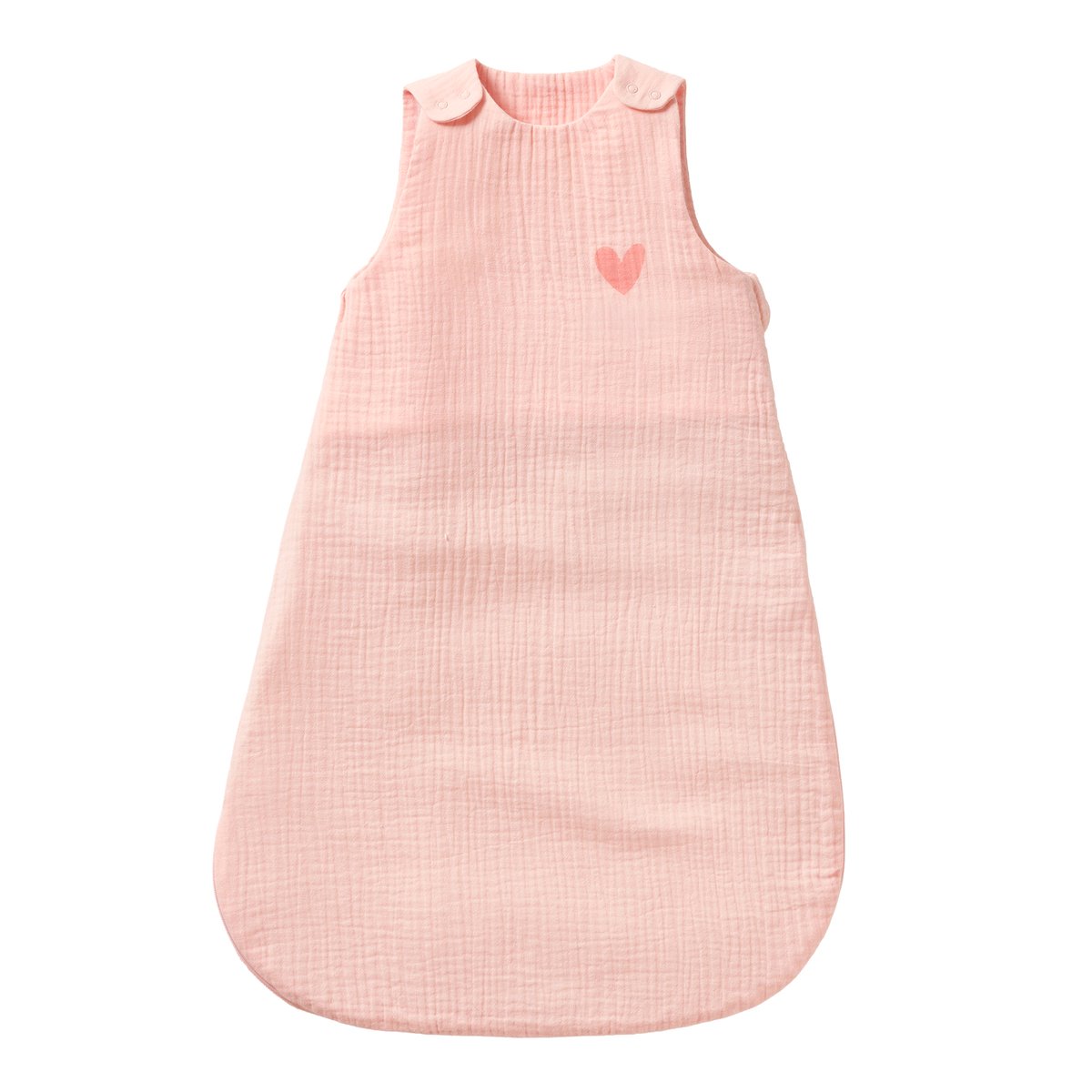 Gigoteuse été sans doublure en gaze de coton Bio* corail, VERTBAUDET