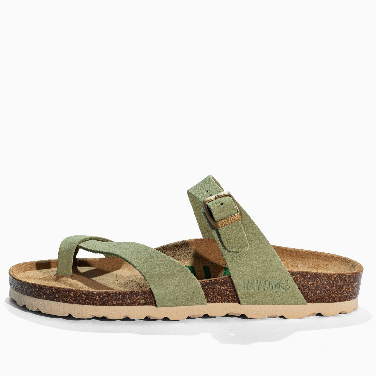 Tongs DIANE vert, BAYTON