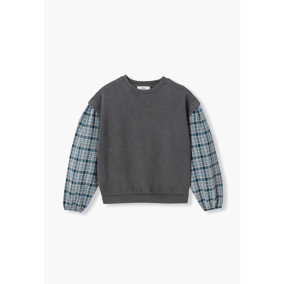 Sweat-shirt effet superposé gris, PROMOD
