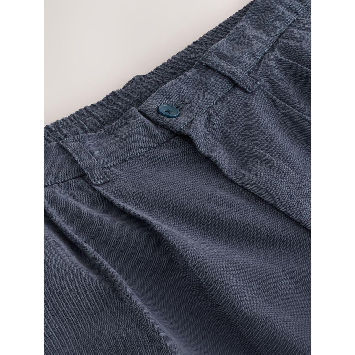 Pantalon chino à 2 plis et taille élastique bleu, NEXT