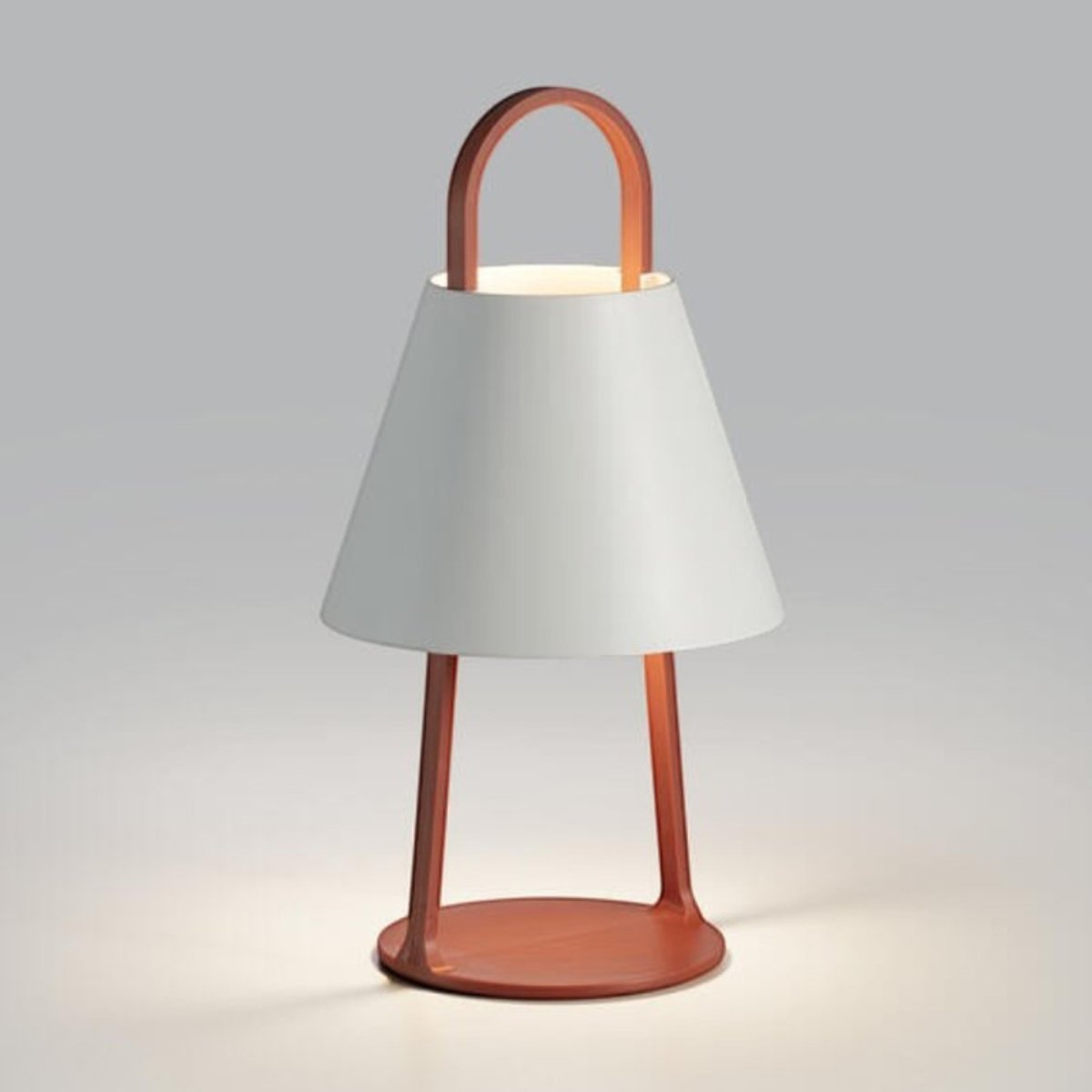 Lampe sans fil extérieur IP44 terracotta mat Lete orange, MILLUMINE