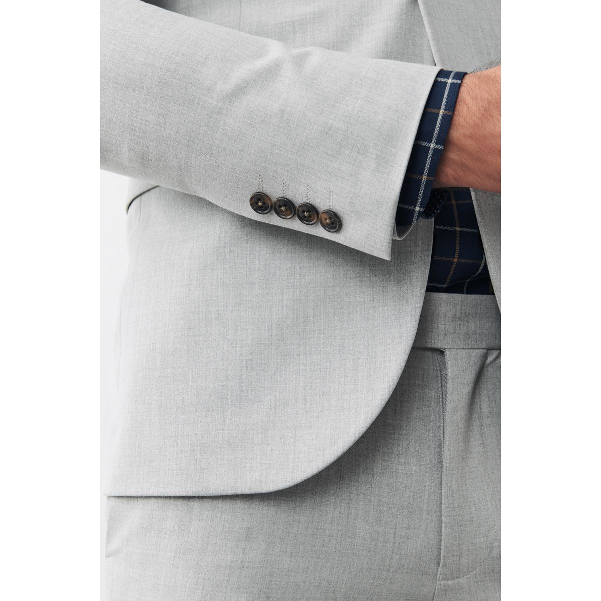 Veste de costume stretch gris clair, NEXT