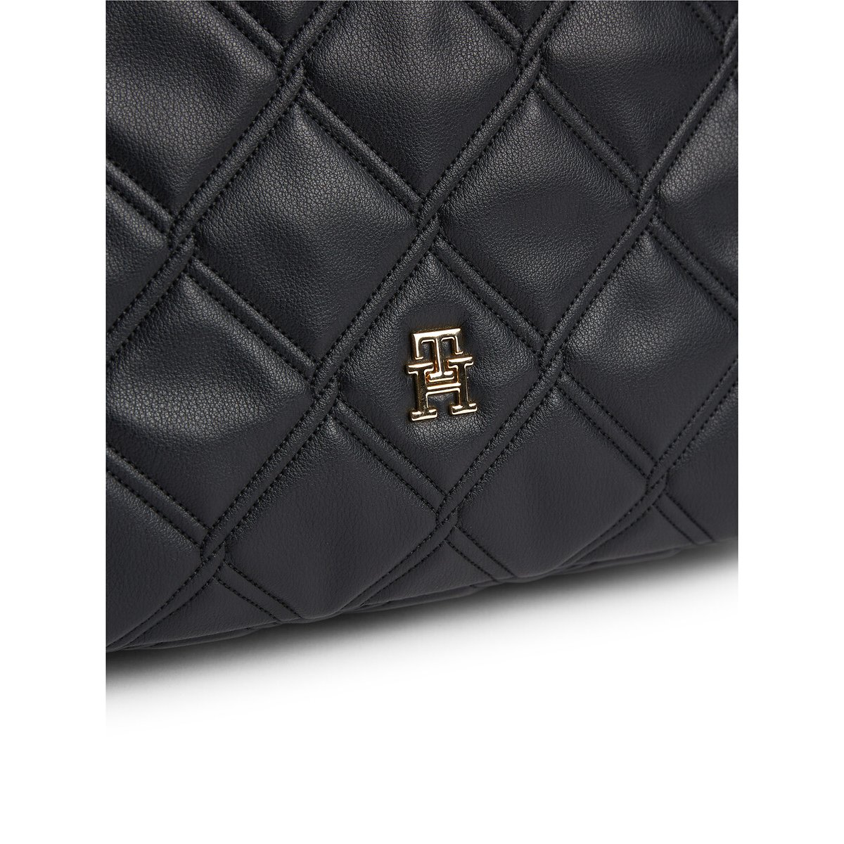 Quilted Tote Bag black, TOMMY HILFIGER