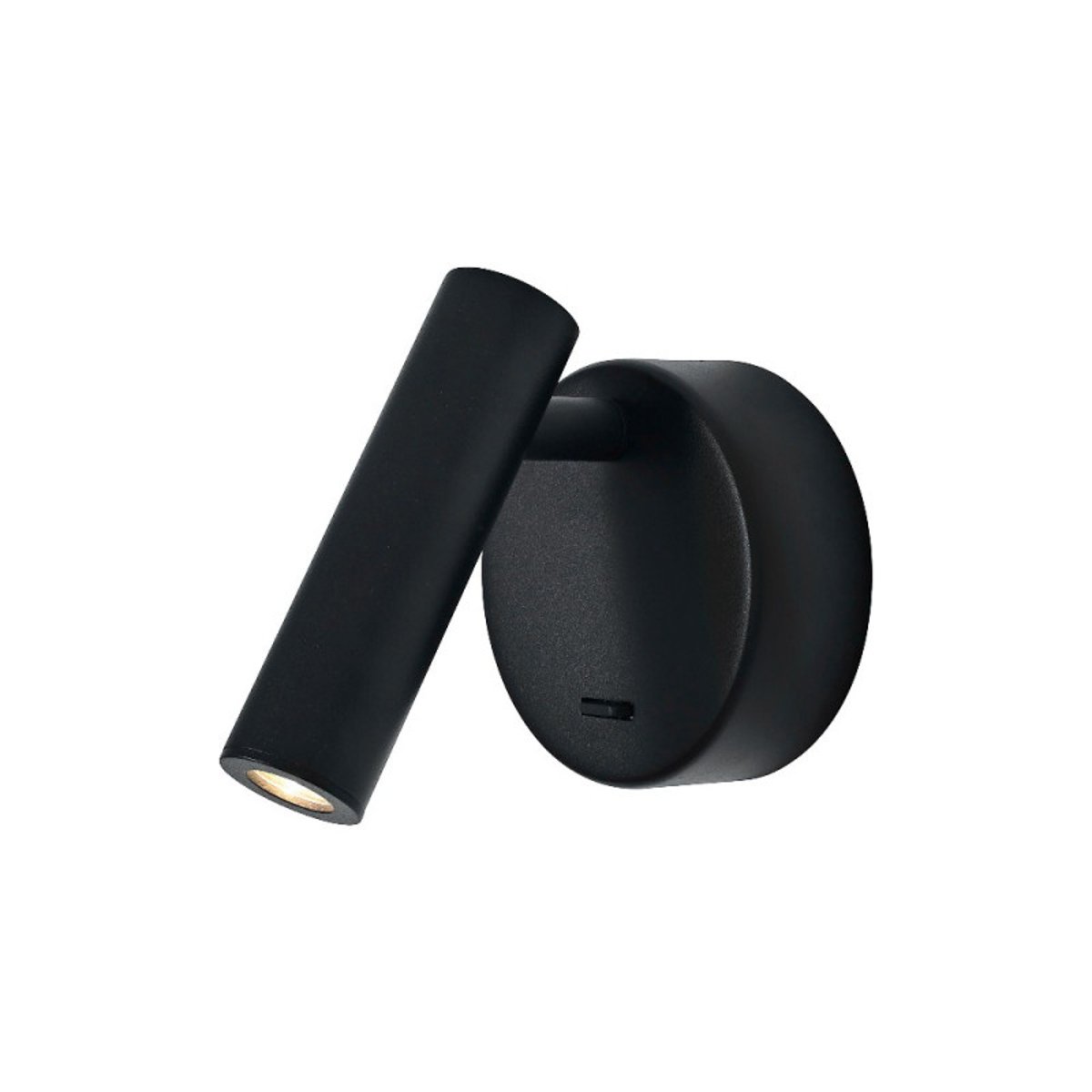 Applique de chevet liseuse led avec interrupteur noir Prea noir, MILLUMINE