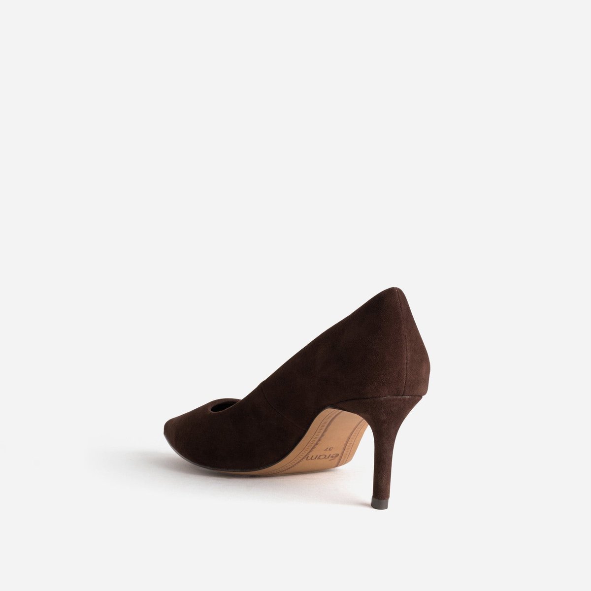 Escarpin en cuir AURELIE chocolat, ERAM