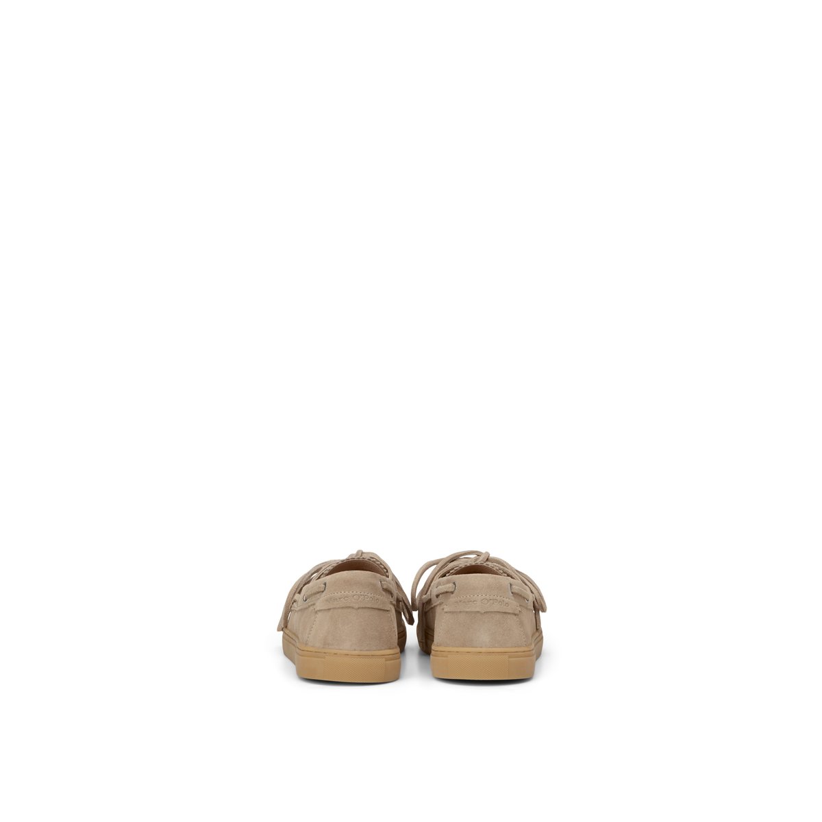 Chaussure bateau modèle Kara en cuir velours doux marron clair, MARC O'POLO