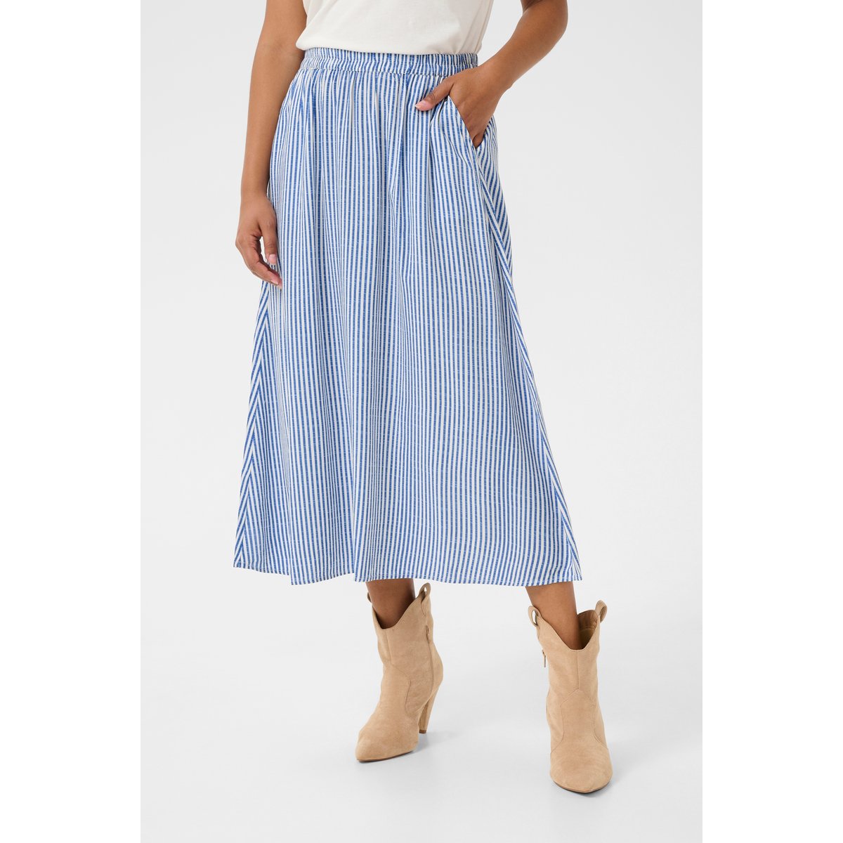 Jupe casual bleu milkboy, CREAM