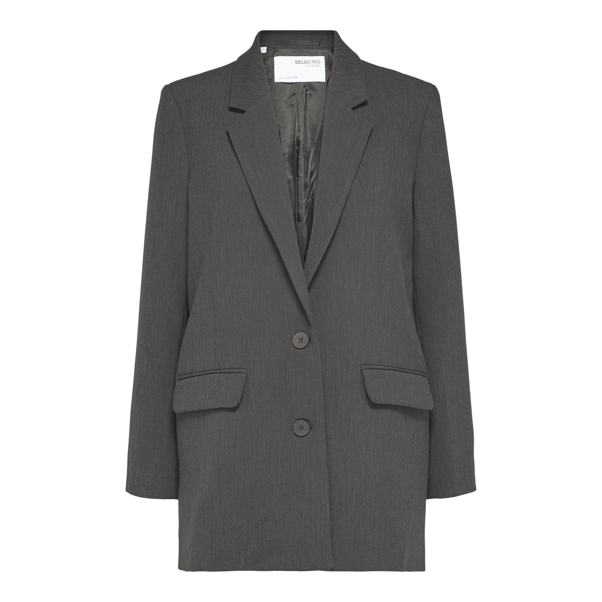 Blazer dark grey melange, SELECTED