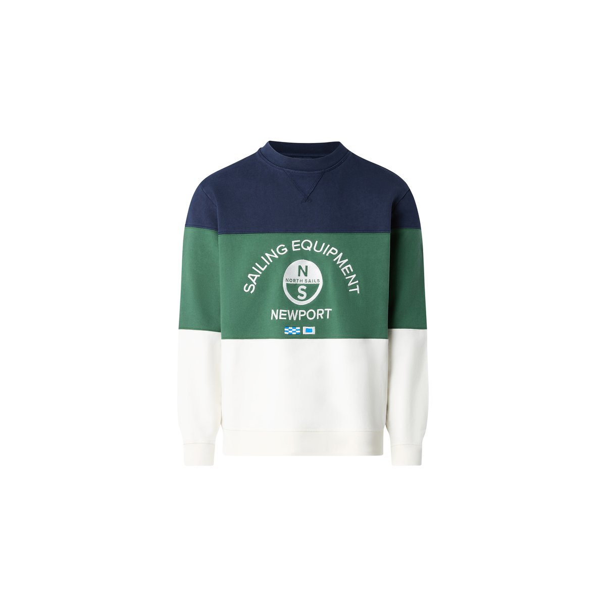 Sweat-shirt color-block brodé combinaison 1, NORTH SAILS