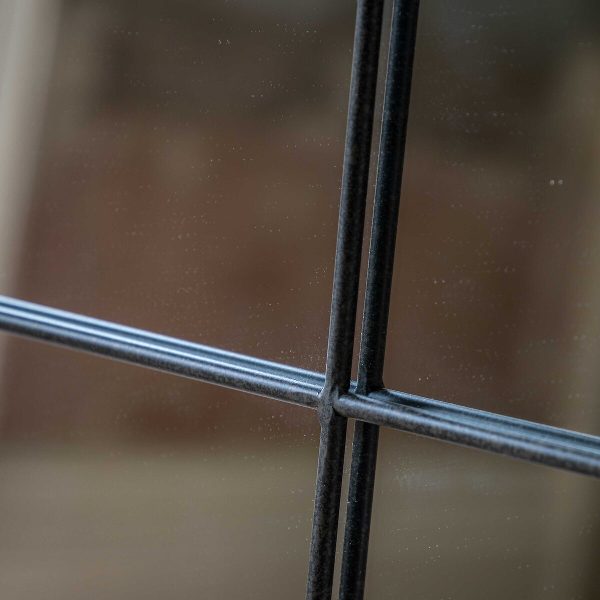 80x110cm Clifton Window Pane Mirror black, ÉDITÉ