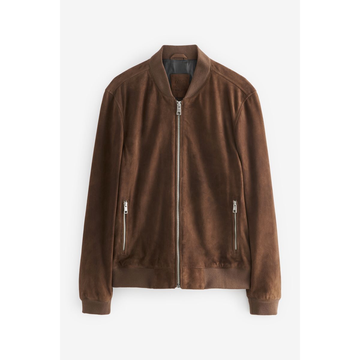Blouson en daim marron, NEXT