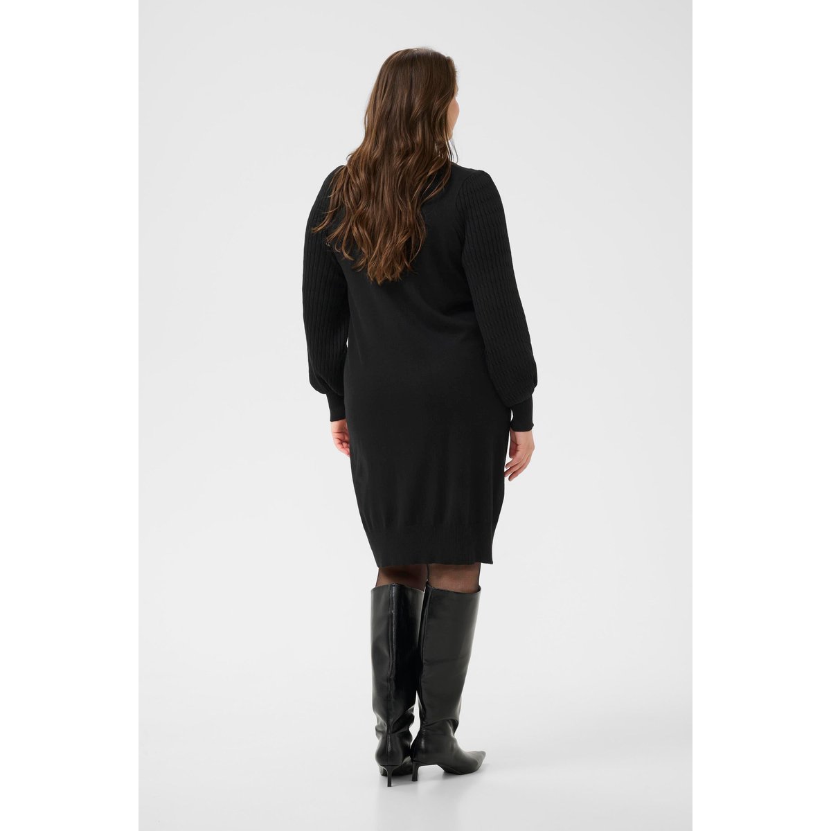 Robe noir black deep, KAFFE CURVE