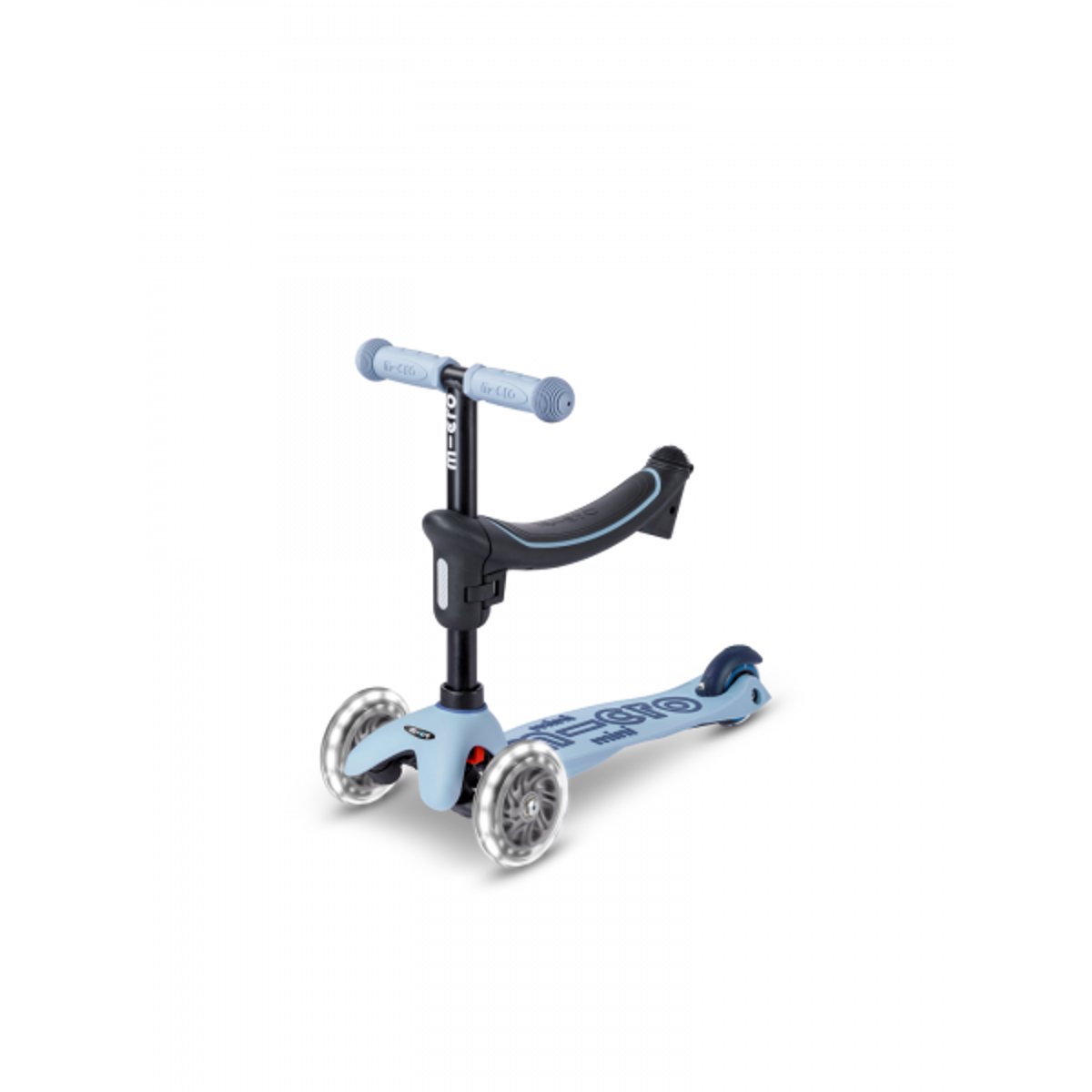 Micro Mini2Grow 2.0 LED - Ardoise bleu, MICRO MOBILITY