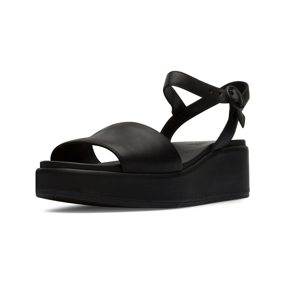 Sandales Misia cuir noir, CAMPER