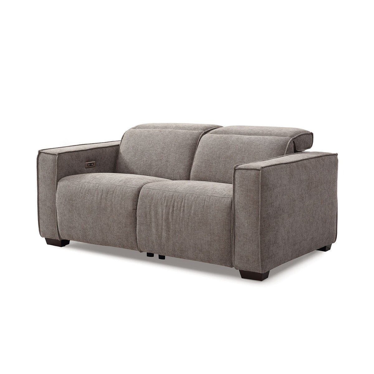 Emilio Chenille 2 Seater Recliner Sofa ash grey, SO'HOME