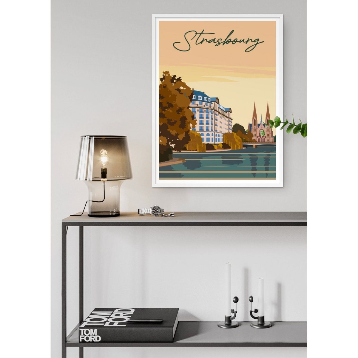 Affiche ville Strasbourg 2 blanc, L'AFFICHERIE