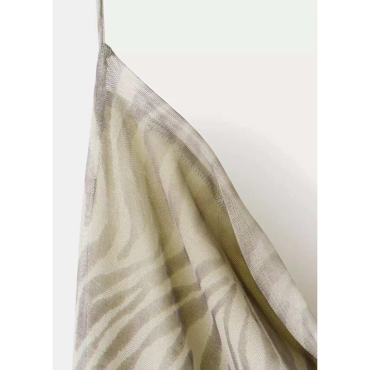 Robe drapé imprimé zèbre gris clair/pastel, MANGO