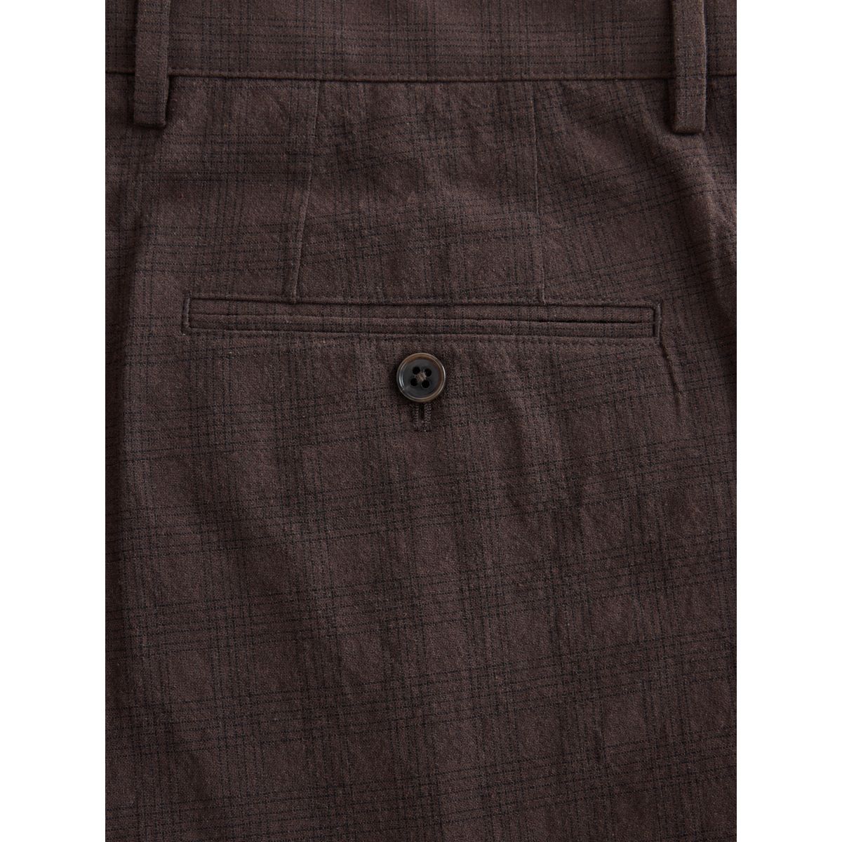 Pantalon de costume décontracté en coton marron, NEXT