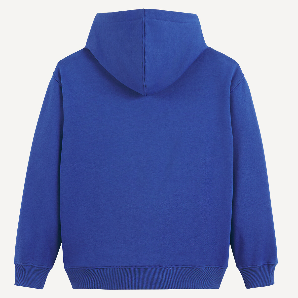 Sweat à capuche en molleton, avec motif graphique imprimé poitrine bleu foncé, LA REDOUTE COLLECTIONS