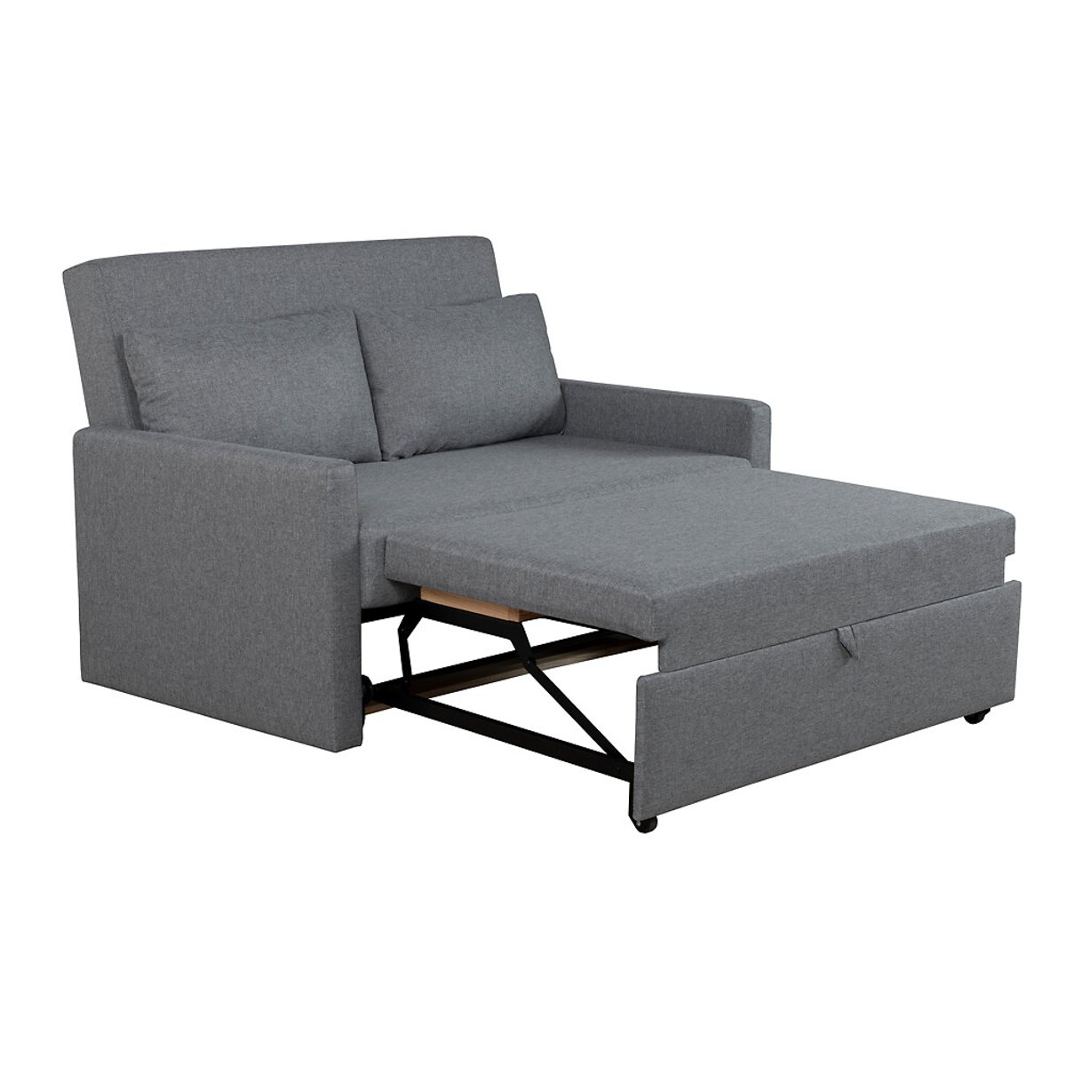 Sofá Soria, Cinza, de 2 Lugares, Lourini® cinzento, LOURINI
