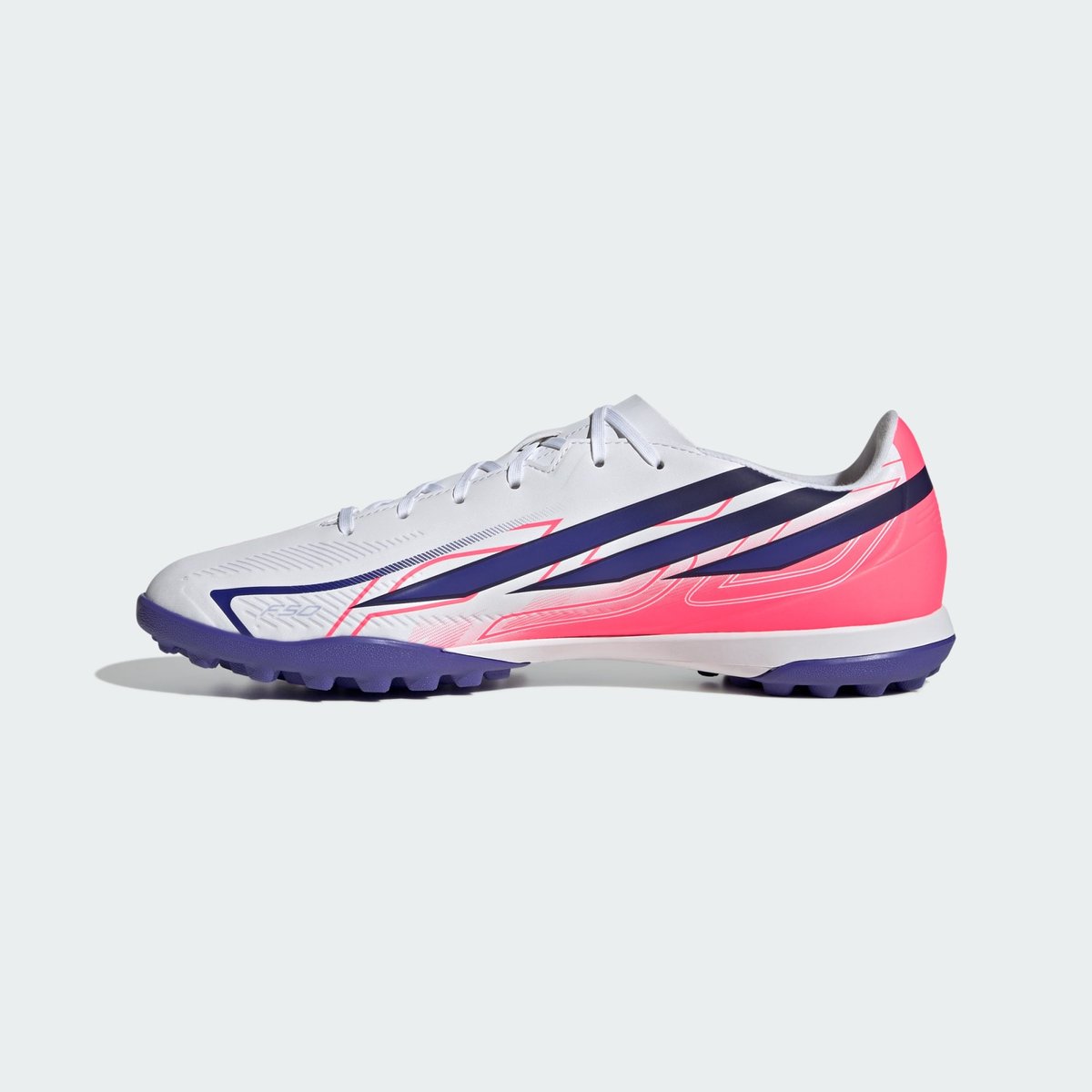 Chaussure De Football F50 Hyperfast Club Pour Terrain Turf Chaussure De Football F50 Hyperfast Club Pour Terrain Turf cloud white / solar purple / solar turbo, adidas Performance
