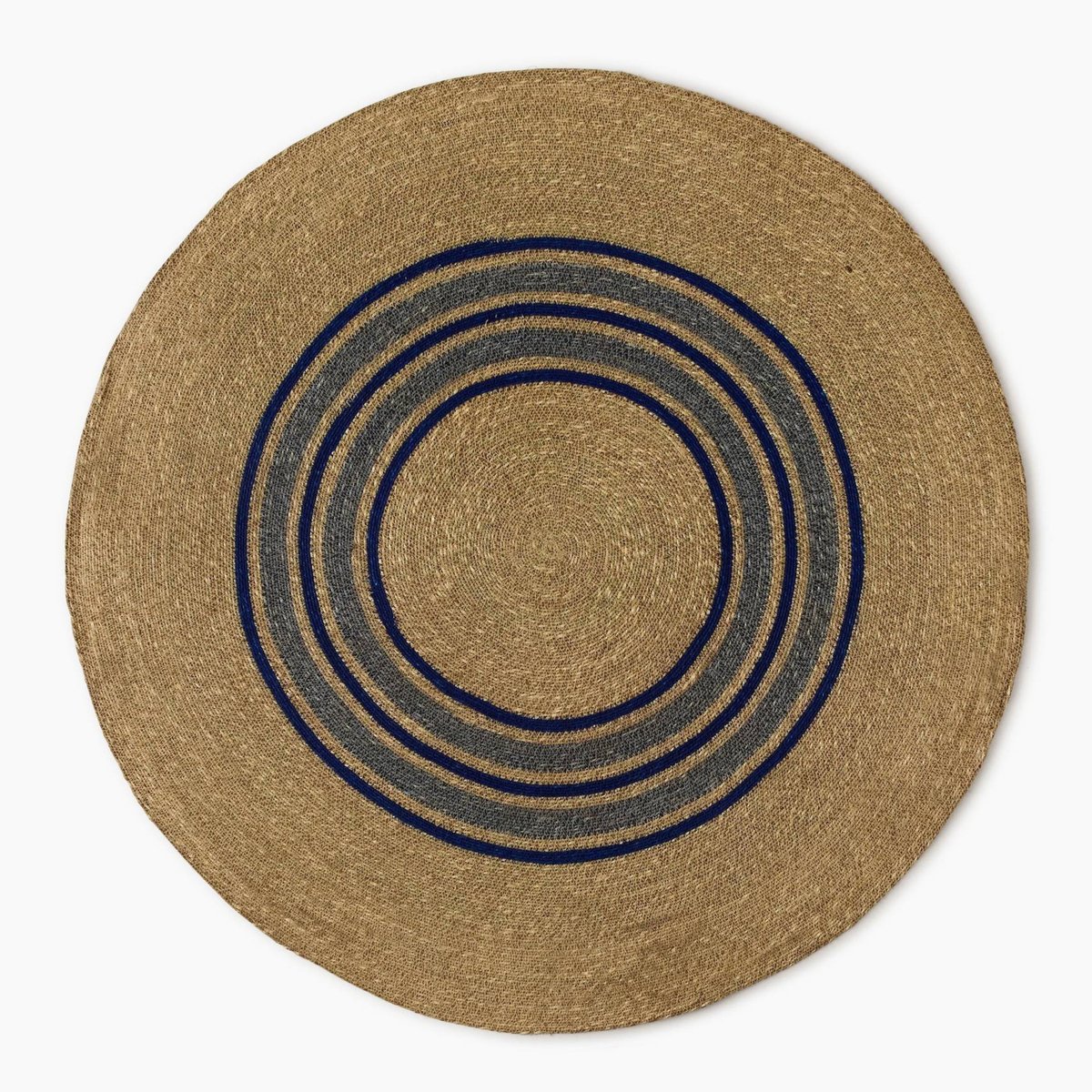 Tapis rond jute, diamètre 120cm, electrique, MONOPRIX