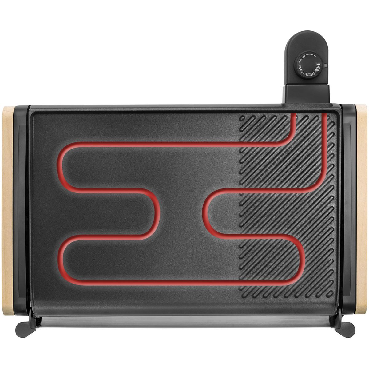 Plancha électrique 229012 bois clair à poser, 43x28 cm bois, LAGRANGE