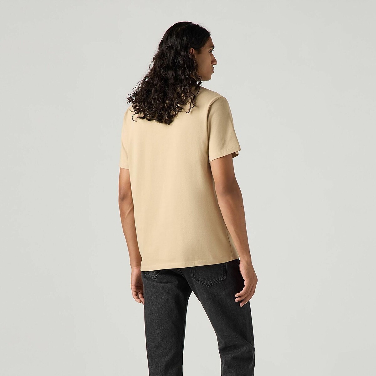 T-shirt col rond manches courtes beige, LEVI'S