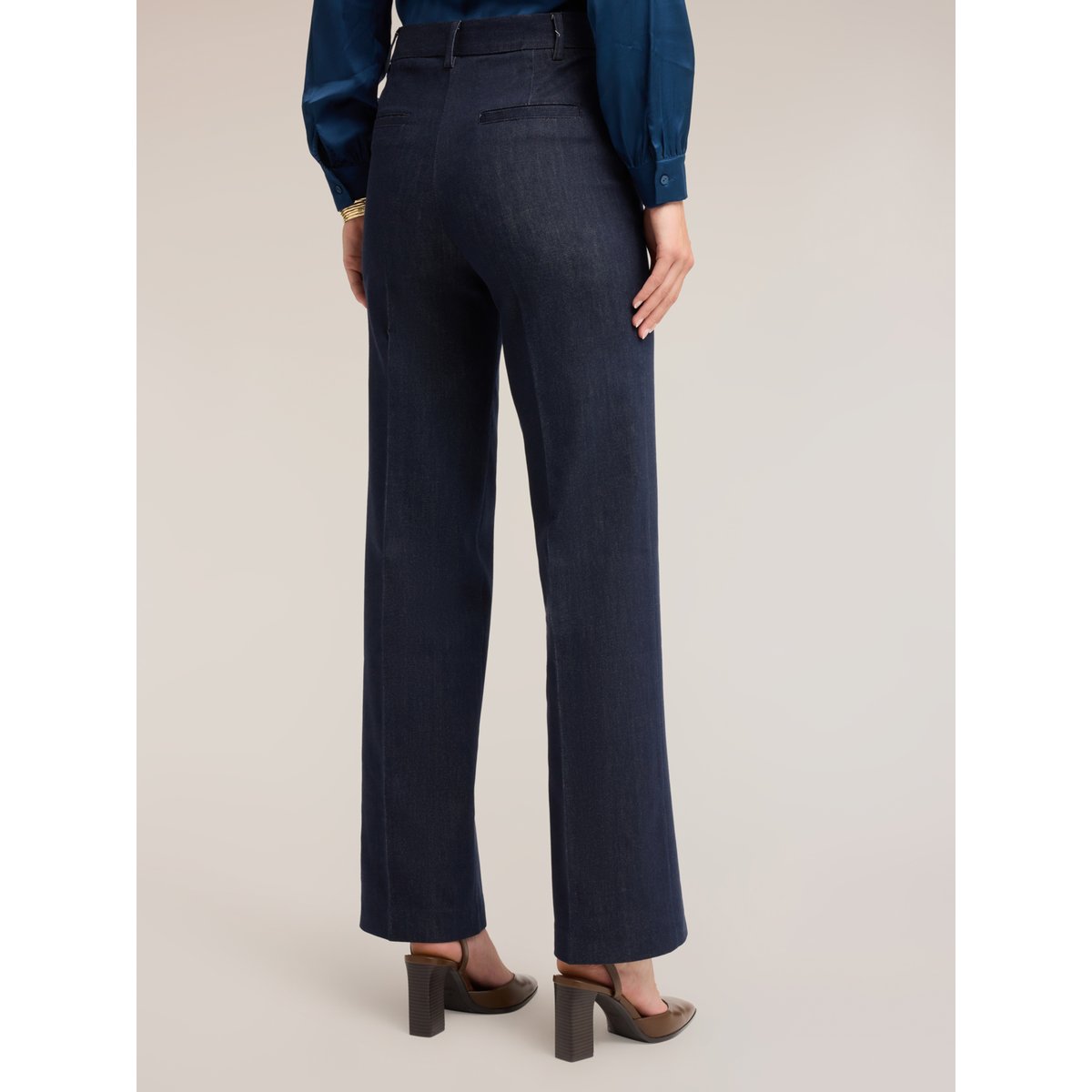 Jean sartorial avec pli repassé bleu, MOTIVI