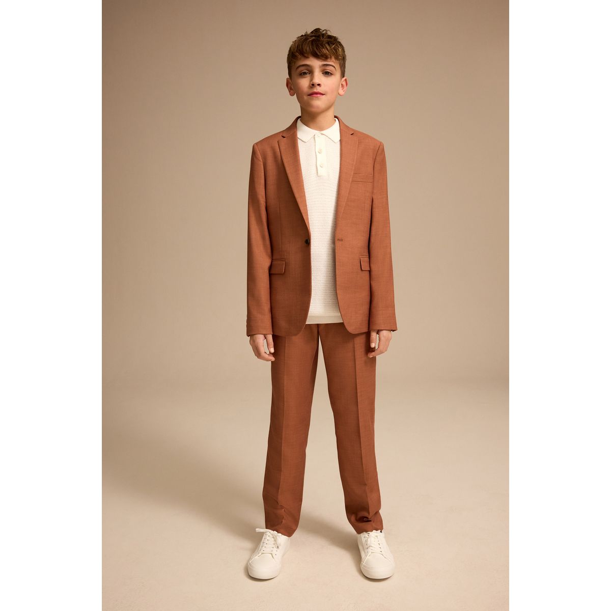 Veste de costume marron fauve, NEXT