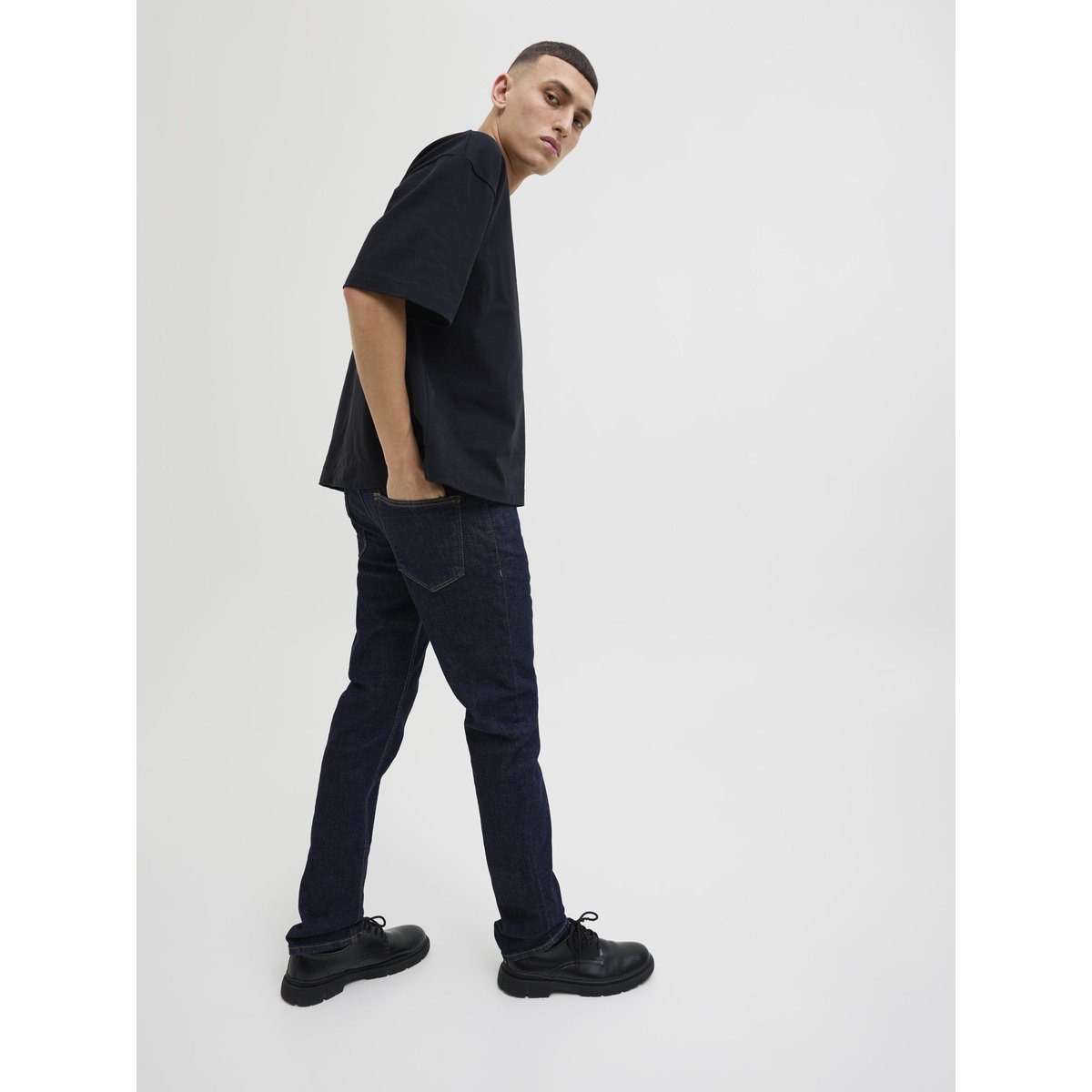 Jean Slim JJIGLENN JJEVAN JOS 777 LID NOOS Jean slim blue denim, JACK & JONES