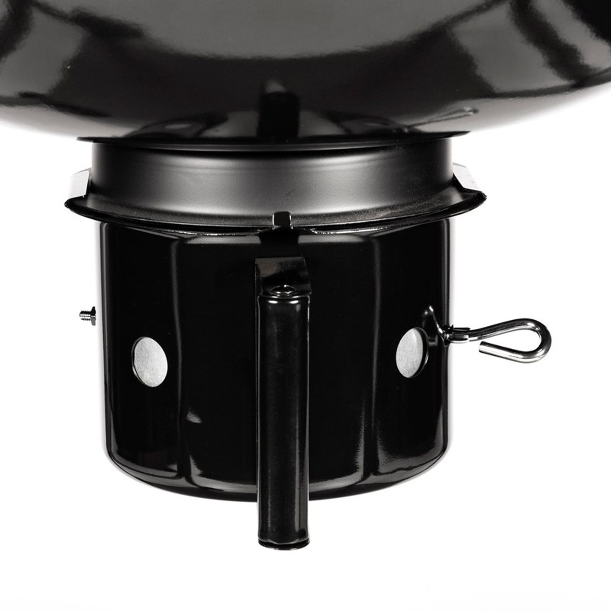 Barbecue à charbon avec cuve en acier noir, SOMAGIC