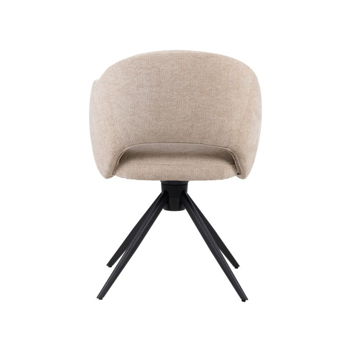 Chaise pivotante tissu sable, ZAGO