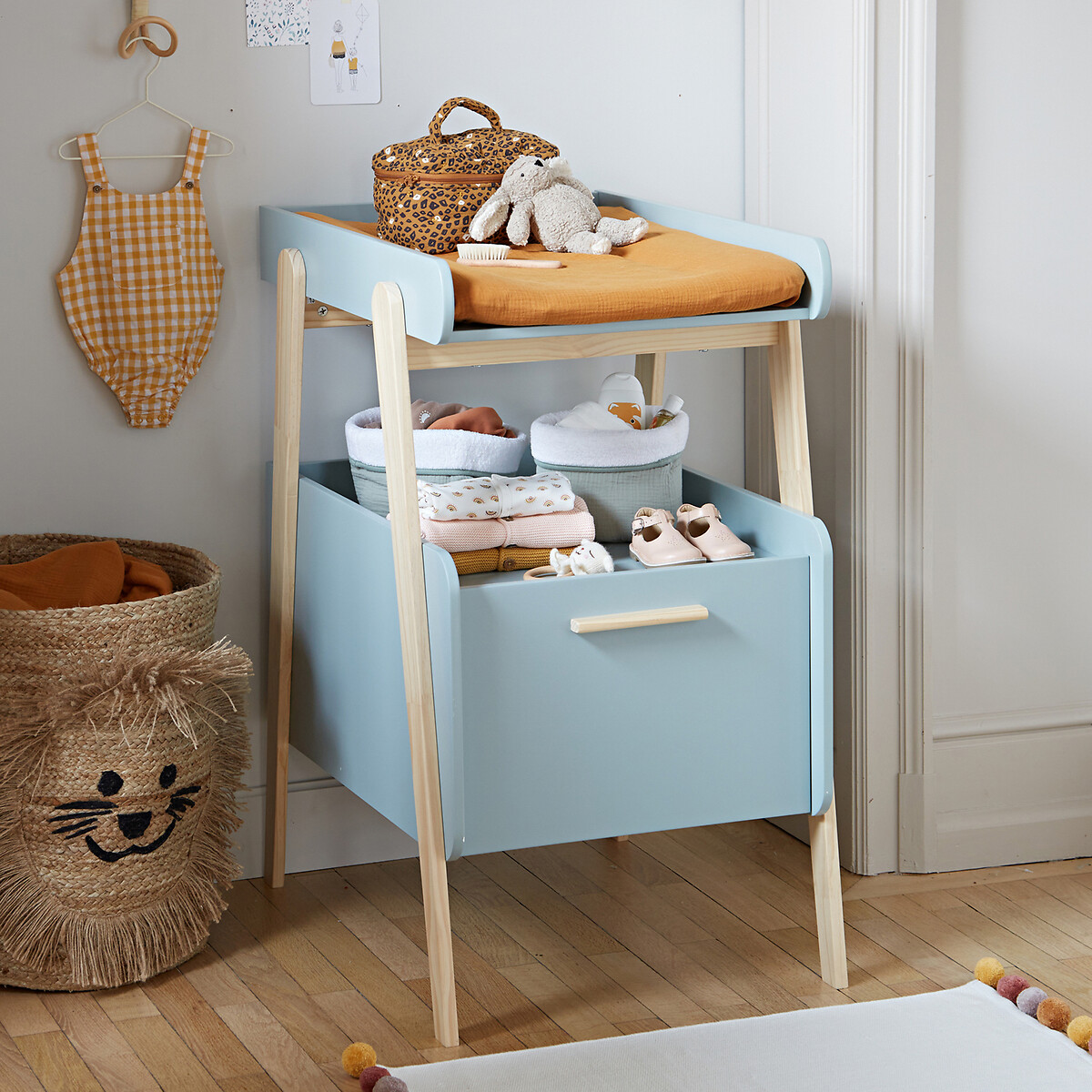 Lot de 2 housses de matelas à langer, Kumla vieux rose, LA REDOUTE INTERIEURS