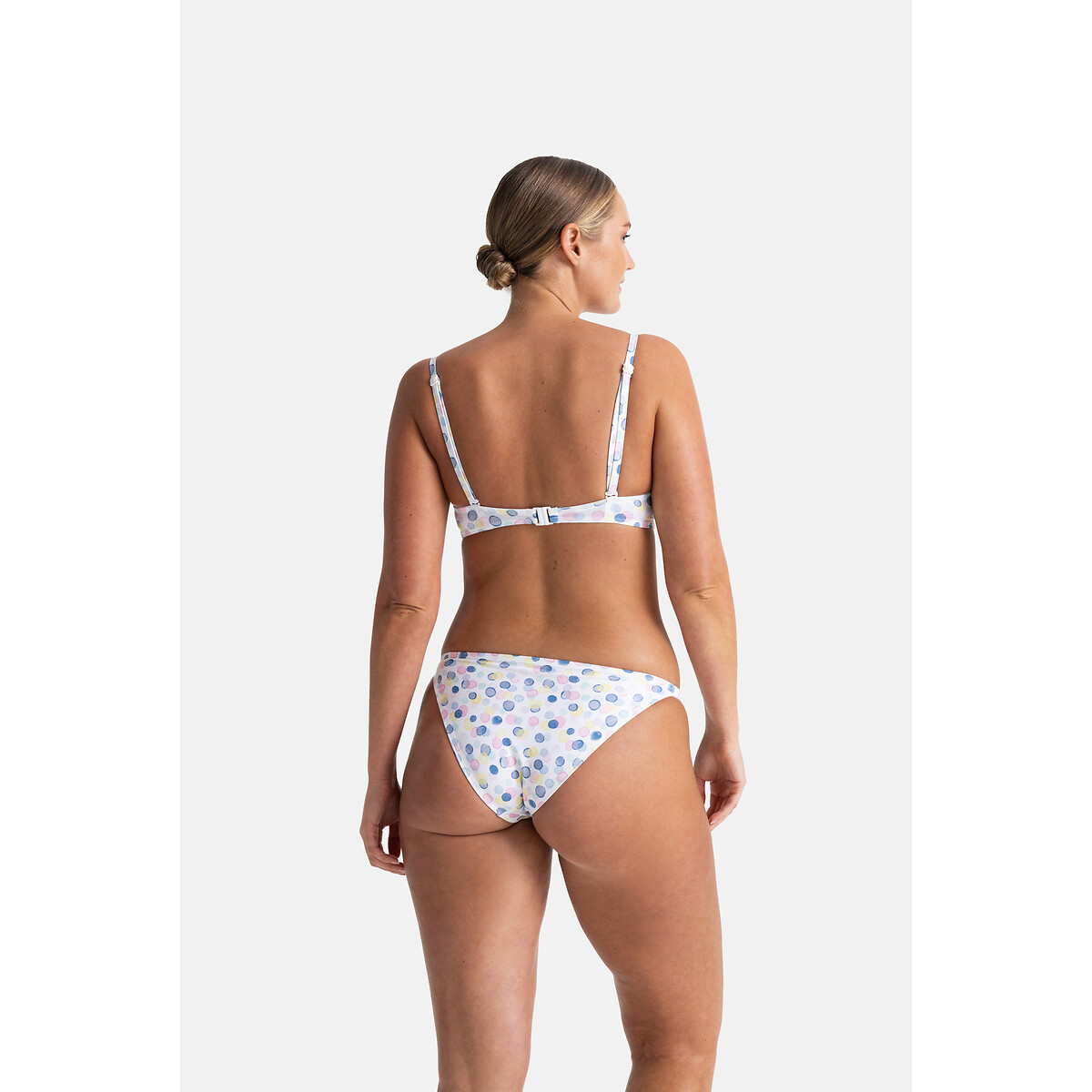Mesola Bikini Bottoms polka dot print/white background, DORINA