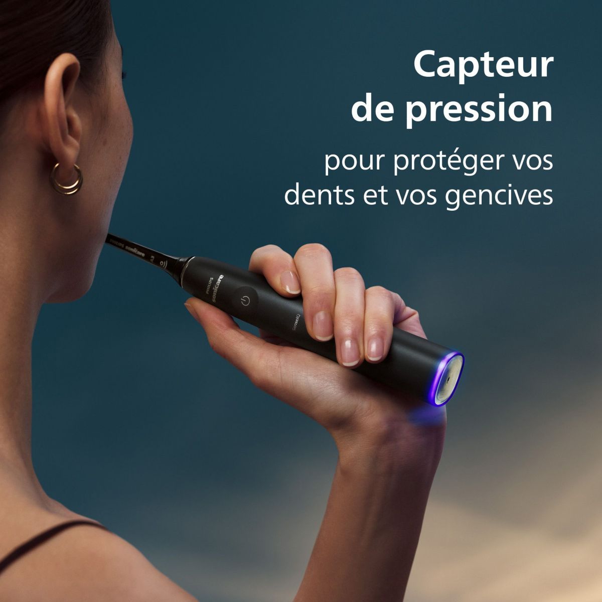 Brosse à dents électrique Sonicare Diamondclean Prestige 9900 HX9992/12 bleu, PHILIPS