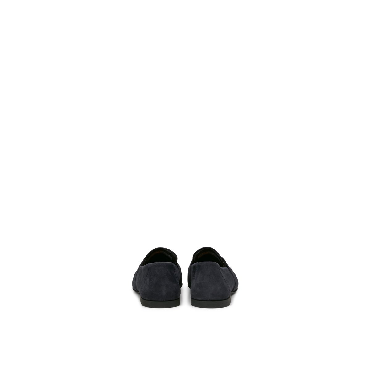 Loafer en cuir de vachette velours doux bleu foncé, MARC O'POLO