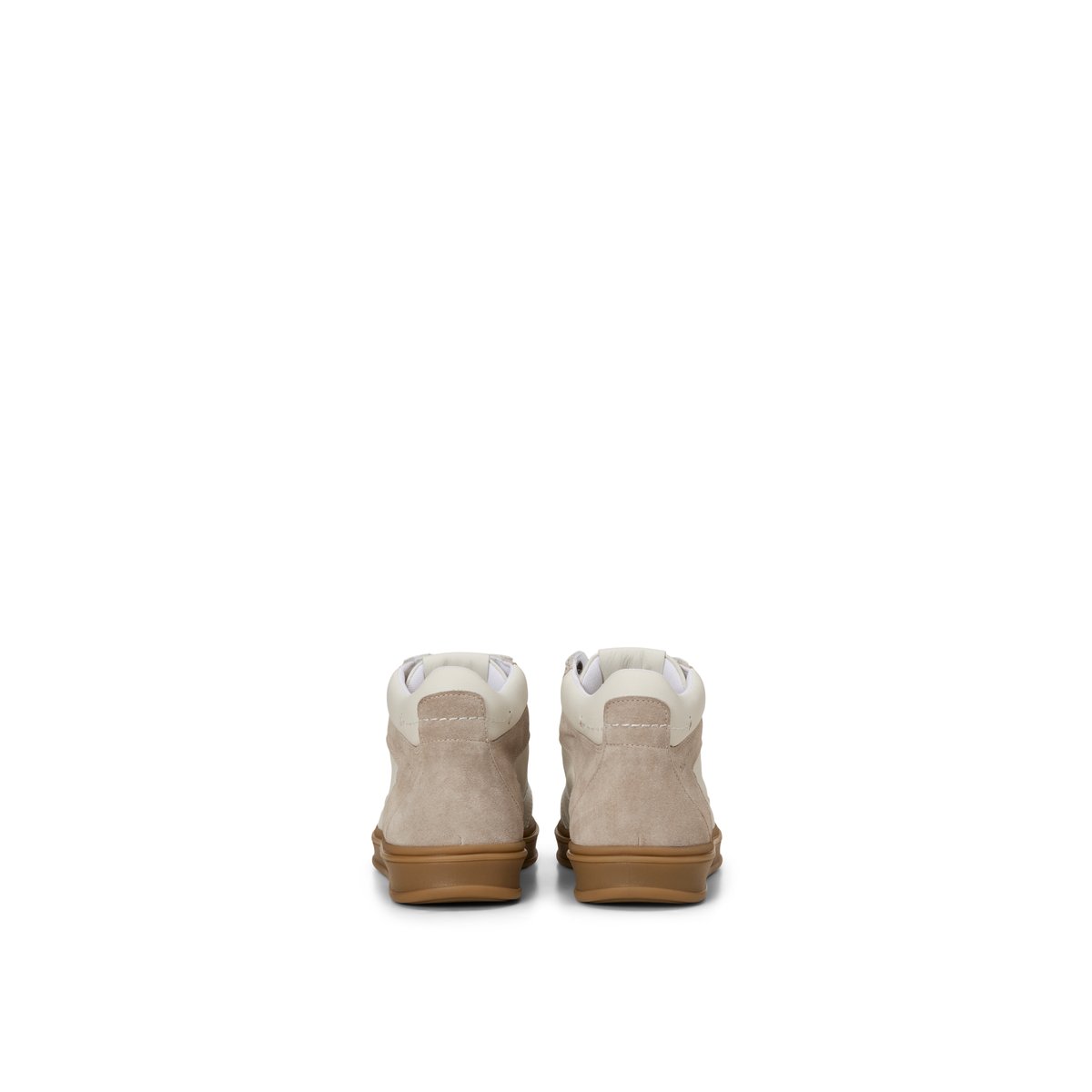 Baskets montantes modèle Enrique en cuir de vachette de haute qualité blanc, MARC O'POLO