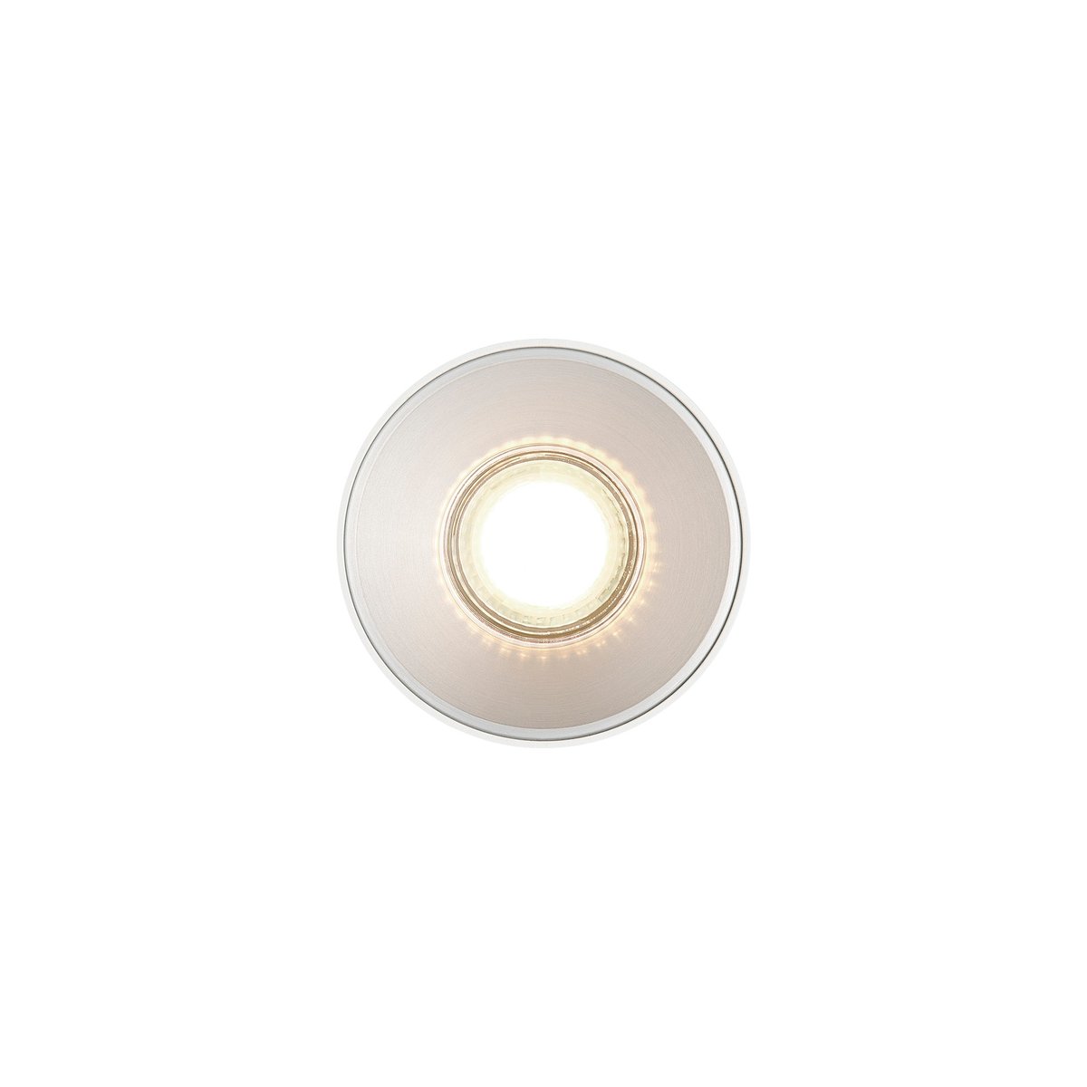 Spot pour plafond ou sous meuble orientable 350° rond en métal, PITCHER blanc, NORDLUX