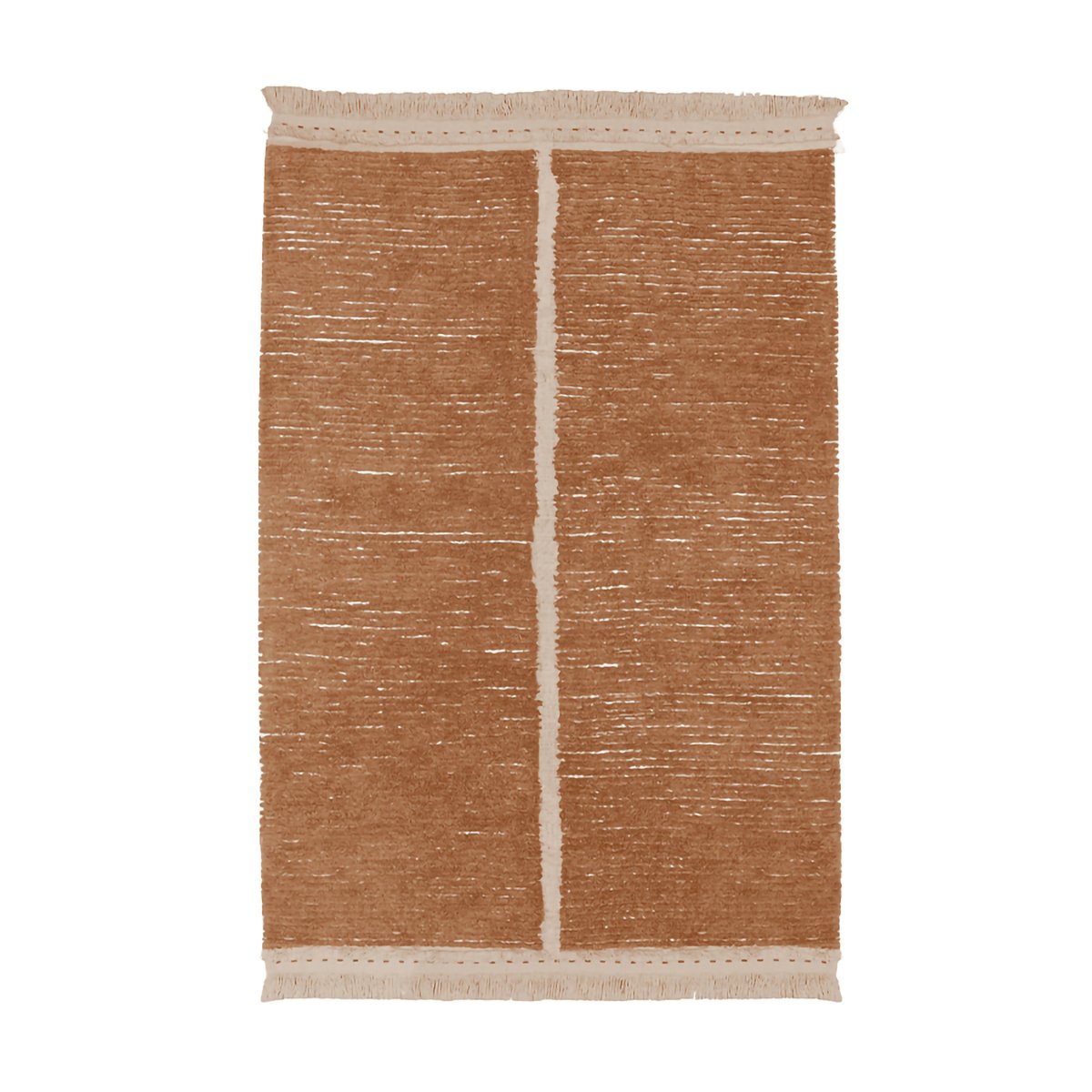 Tapis Rectangulaire en coton Tapis réversible Duetto REVERSIBLE marron, LORENA CANALS