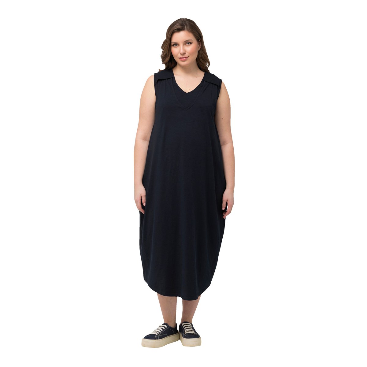 Robe de grossesse en jersey sans manches marine, ULLA POPKEN